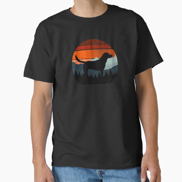 Cool Vintage Sky Mountains Wilderness Labrador Dog Gift  Classic T-Shirt for Sale by Guarddogdrive