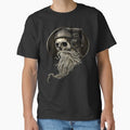 Viking Vintage Skull Beard with Headphone Classic T-Shirt for Sale by GasparWoolfall