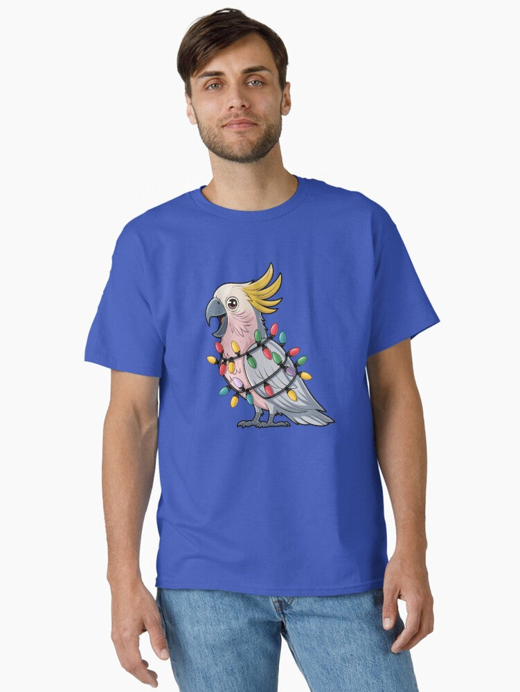 Australian Galah Cockatoo Christmas Lights Classic T-Shirt