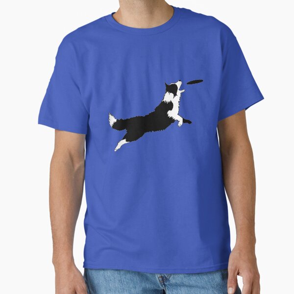 Dog Fetch Frisbee Border Collie Classic T-Shirt for Sale by madeulaugh