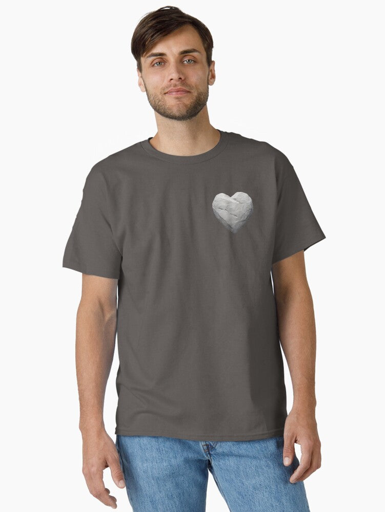 Heart Of Stone Tough Love Rock Texture Design For Strong Emotions Classic T-shirt | Trendy Graphic Tee | Casual Unisex T-shirt