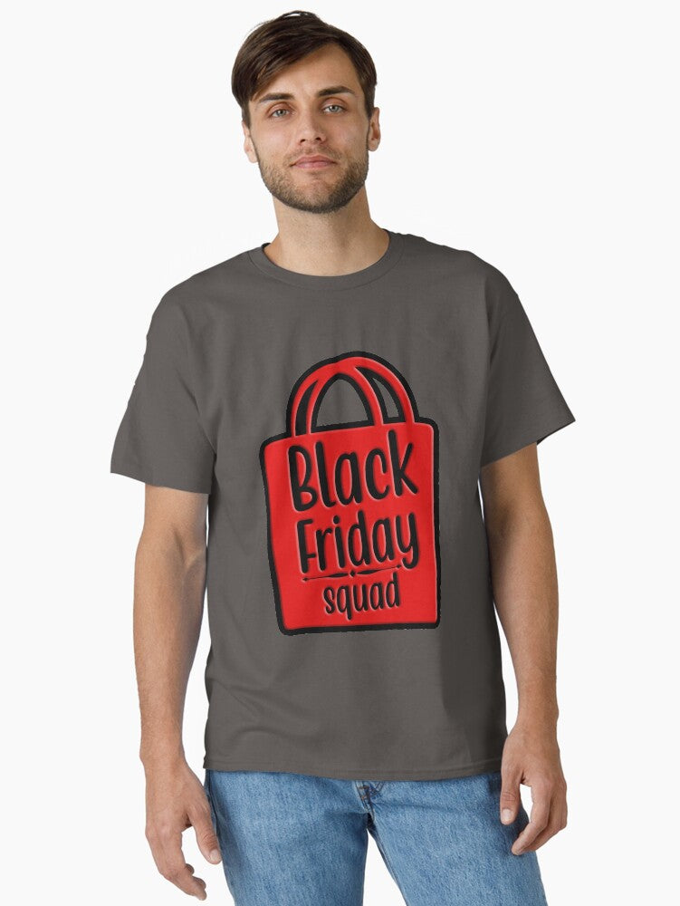 Black Friday Squad (2): Colorful Artistic Typography design Classic T-Shirt