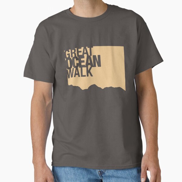 Abstract Great Ocean Walk Coast Line in Oat Classic T-Shirt for Sale by anvnb