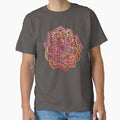 Watercolor Medallion in Sunset Colors Classic T-Shirt for Sale by micklyn