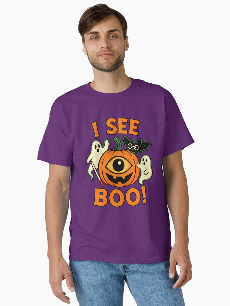 One Eyed Jack OLantern Sees Boo Classic T Shirt T Shirt Viral US Style Hot Search US