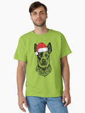 Christmas Heeler Santa Dog Holiday Classic T-Shirt