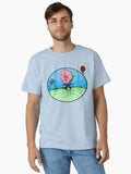 Psychedelic pig cartoon t shirt Not AI generated hand drawn Classic T Shirt T Shirt AI Inspired Art Daily Wear