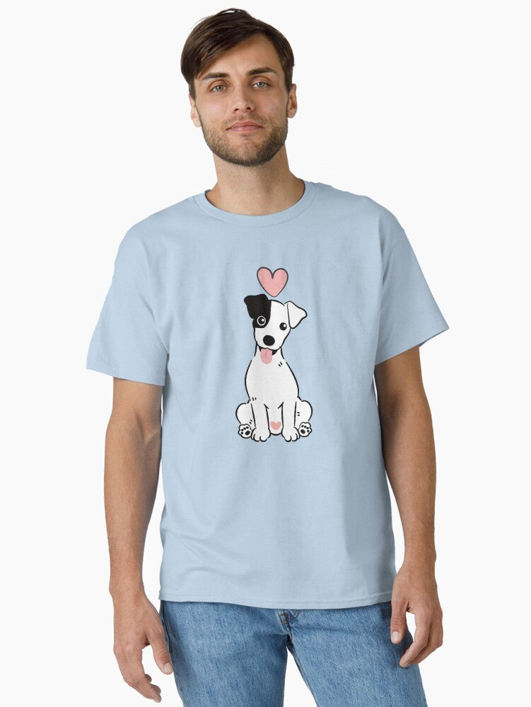 Love Smooth Coat Black Jack Russell Terrier 3 Classic T Shirt T Shirt Premium Quality Daily Comfort