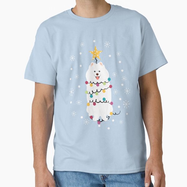 Samoyed Christmas Tree Classic T-Shirt for Sale by Lulupainting