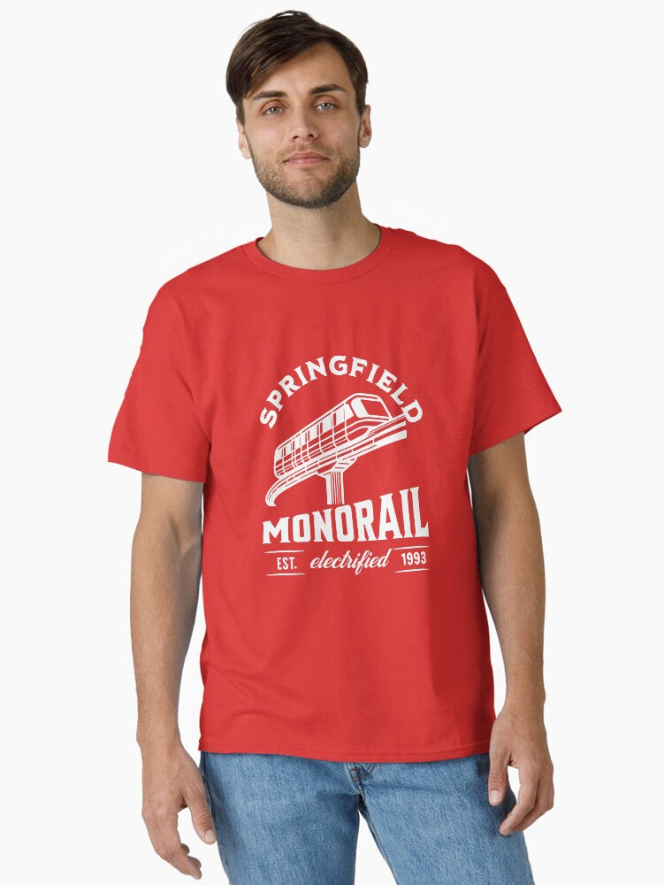 Springfield Monorail Est 1993 Classic T Shirt T Shirt Aesthetic Fit Daily Comfort Wear