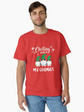 Chillin with My Gnomies Christmas Funny Gnomes Squad Classic T-Shirt
