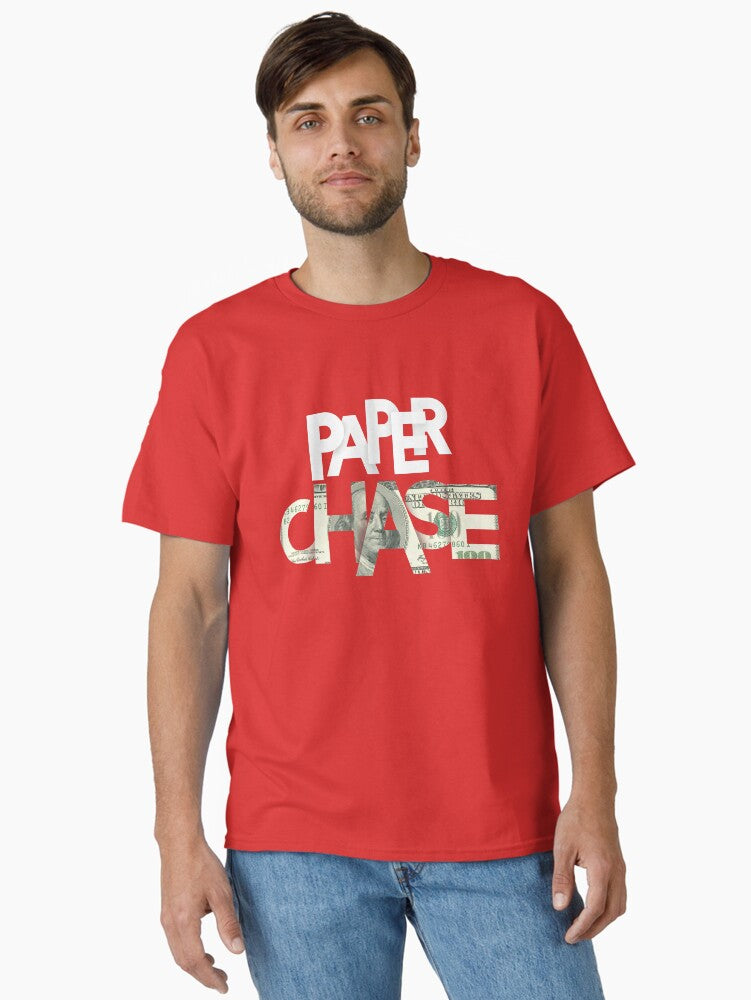 Paper Chase Classic T-shirt | Trendy Graphic Tee | Casual Unisex T-shirt