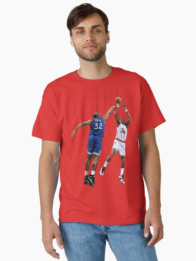 Shaq Hakeem Olajuwon Classic T Shirt T Shirt Comfort Fit Hot Right Now