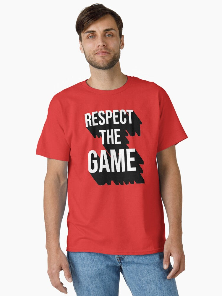 Respect the Game Red Classic T Shirt T Shirt Premium Print Limited Drop Feel