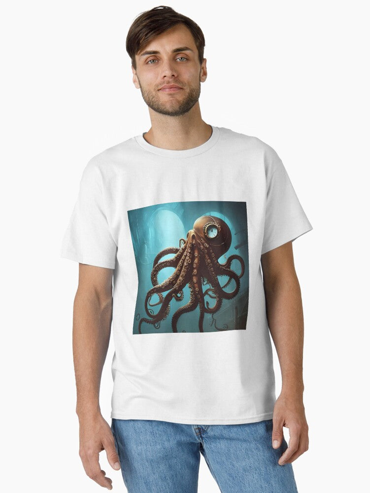 Snobby Octopus Classic T Shirt T Shirt AI Inspired Art Daily Wear
