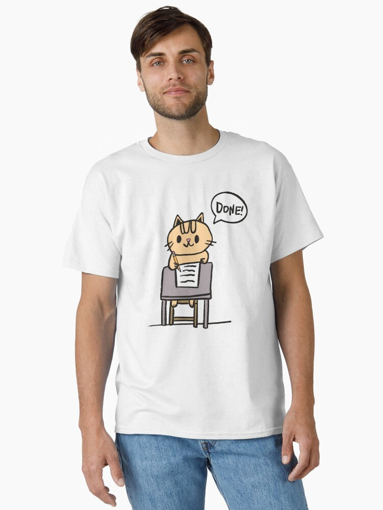 Audrey Cat Goes to School Classic T Shirt T Shirt Viral US Style Daily Comfort Wear