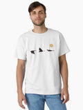 Three yellow tailed black cockatoos and the distant sun Classic T Shirt T Shirt Aesthetic Fit High Search Demand