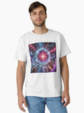 Quantum Glitch Cybernetic Rift Futuristic Neon Digital Distortion Classic T Shirt T Shirt Premium Print Gift Ready