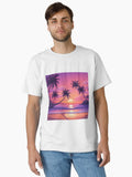 Beach neon design Classic T-Shirt