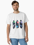 Earth planet with starry sky Classic T-Shirt | Graphic T-Shirt for Unisex