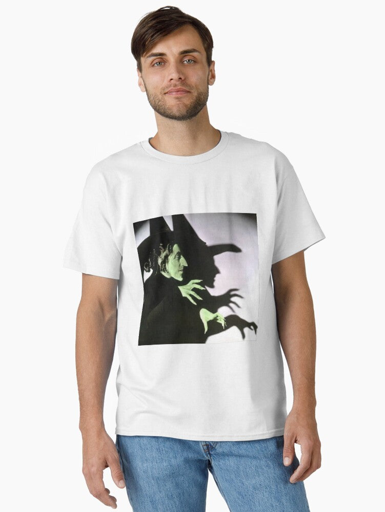 wicked witch print shadow mask print oz wizard print mask Classic T-Shirt T-Shirt | High-Quality Print | Perfect For Daily Wear