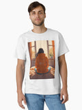 Contemplative Morning: Woman in Cozy Room Classic T-Shirt