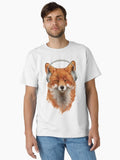 Smiling Musical Fox Classic T Shirt T Shirt Aesthetic Fit High CTR Pick