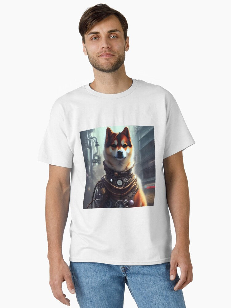 Shiba Inu in the City Classic T Shirt T Shirt Comfort Fit Gift Ready