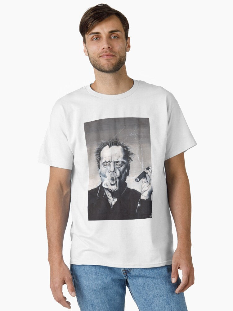 Jack Nicholson Smoke Ring Classic T Shirt T Shirt Aesthetic Fit Hot Search US