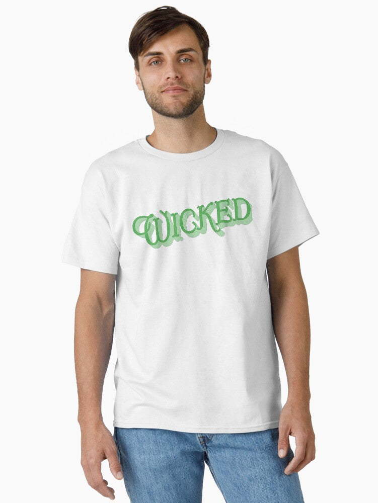 Wicked Title Card Green Inverted Classic T-Shirt T-Shirt | Streetwear Vibe | Great Gift Idea