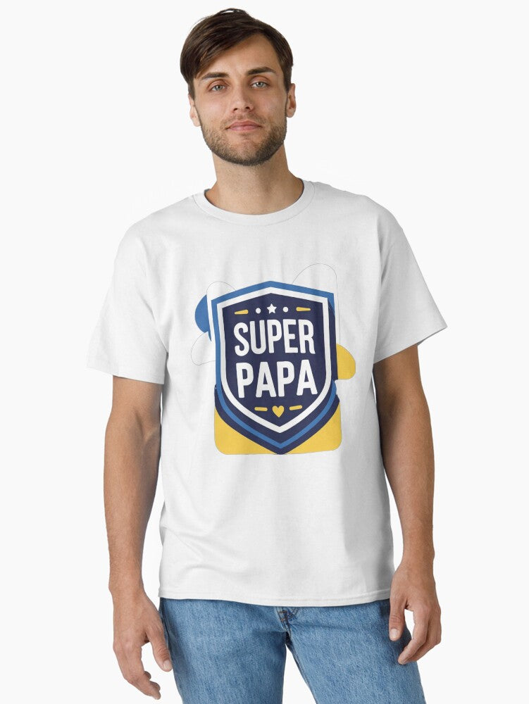 SUPER DAD Classic T Shirt T Shirt | Best Seller Look | Daily Wear Favorite