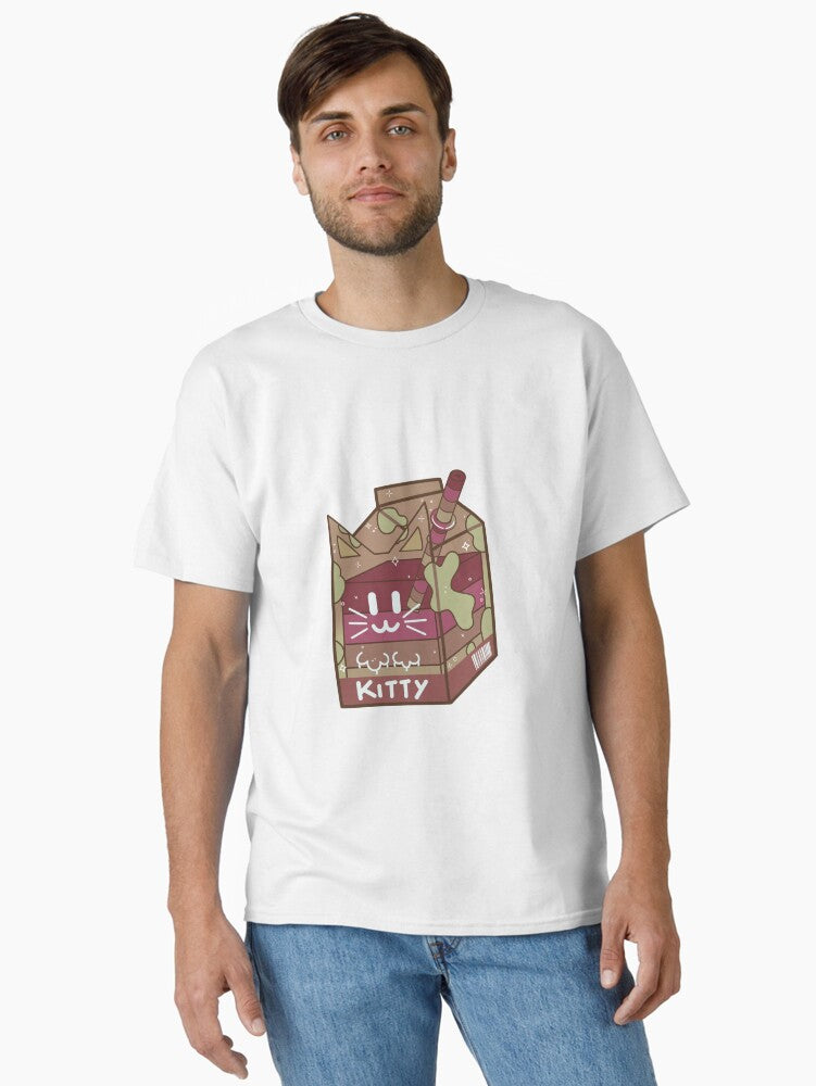 Brown red Kitty Milk Jelly Classic T-Shirt