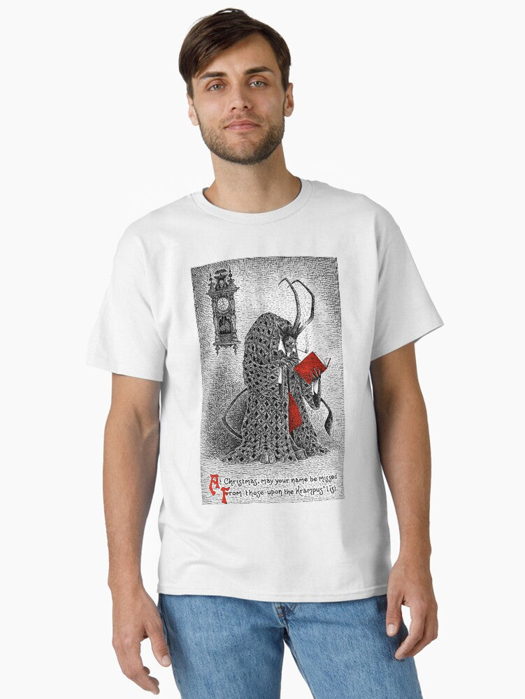 The Krampus List Classic T Shirt T Shirt Best Seller Look High Search Demand