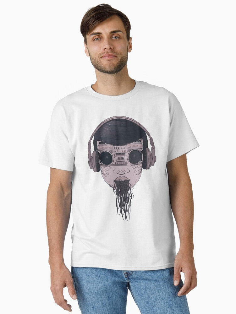 Boombox Head Classic T-shirt | Trendy Graphic Tee | Casual Unisex T-shirt