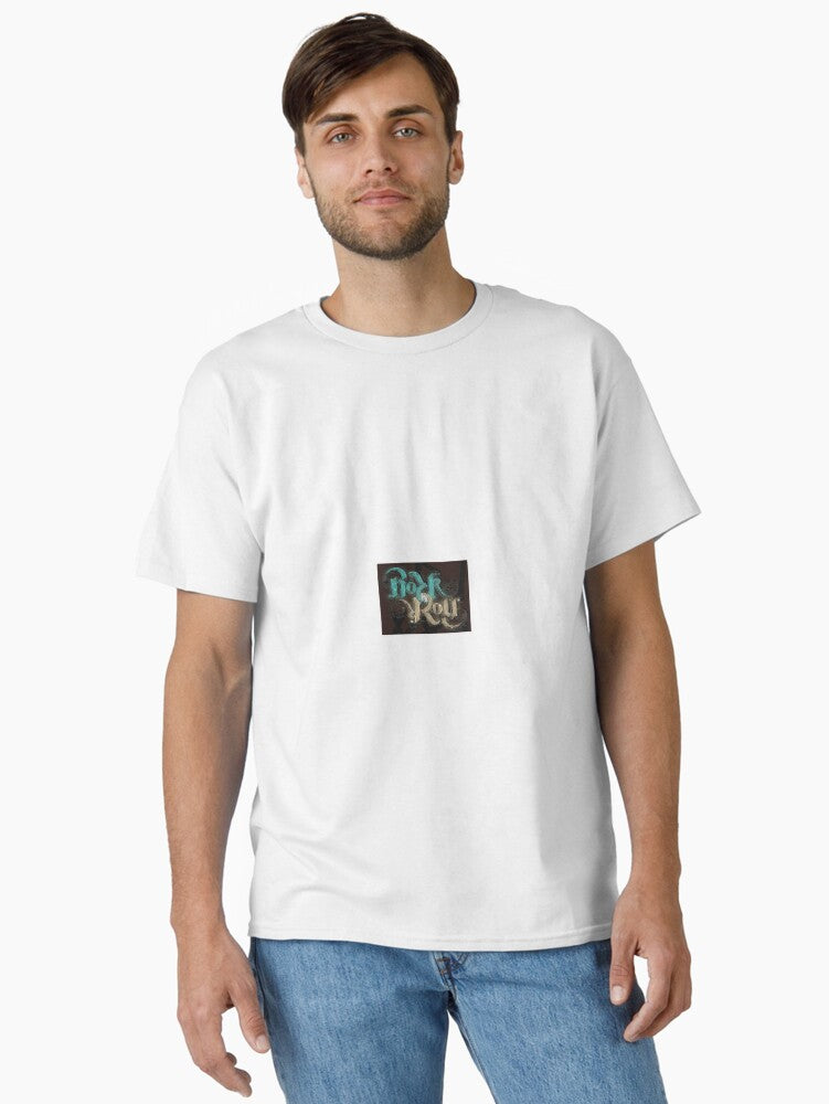 Rock & Roll Ambigram - Turquoisestone Classic T-shirt | Trendy Graphic Tee | Casual Unisex T-shirt
