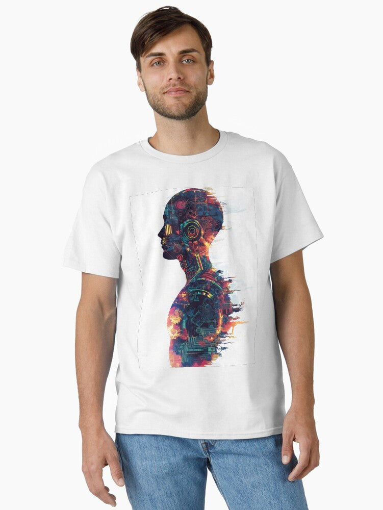 HUMAN FEAT MACHINE Classic T Shirt T Shirt Comfort Fit Modern Aesthetic