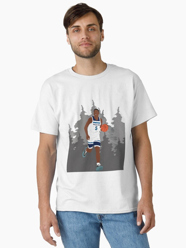 Basketball player Anthony Edwards in action Classic T Shirt T Shirt Viral TikTok Best Seller Look