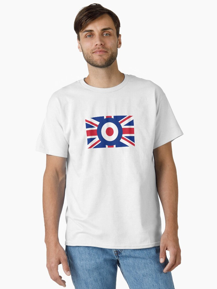 Union Jack and Mod Logo Combination Classic T Shirt T Shirt Premium Quality Fan Favorite