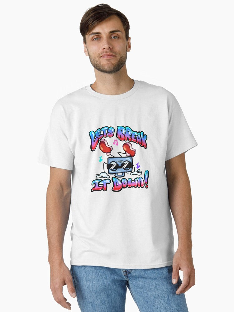 Breakdancing Boombox Classic T-shirt | Trendy Graphic Tee | Casual Unisex T-shirt