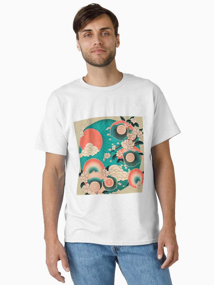 Relaxed Dreamy Asian Pattern Digital Painting Classic T-Shirt