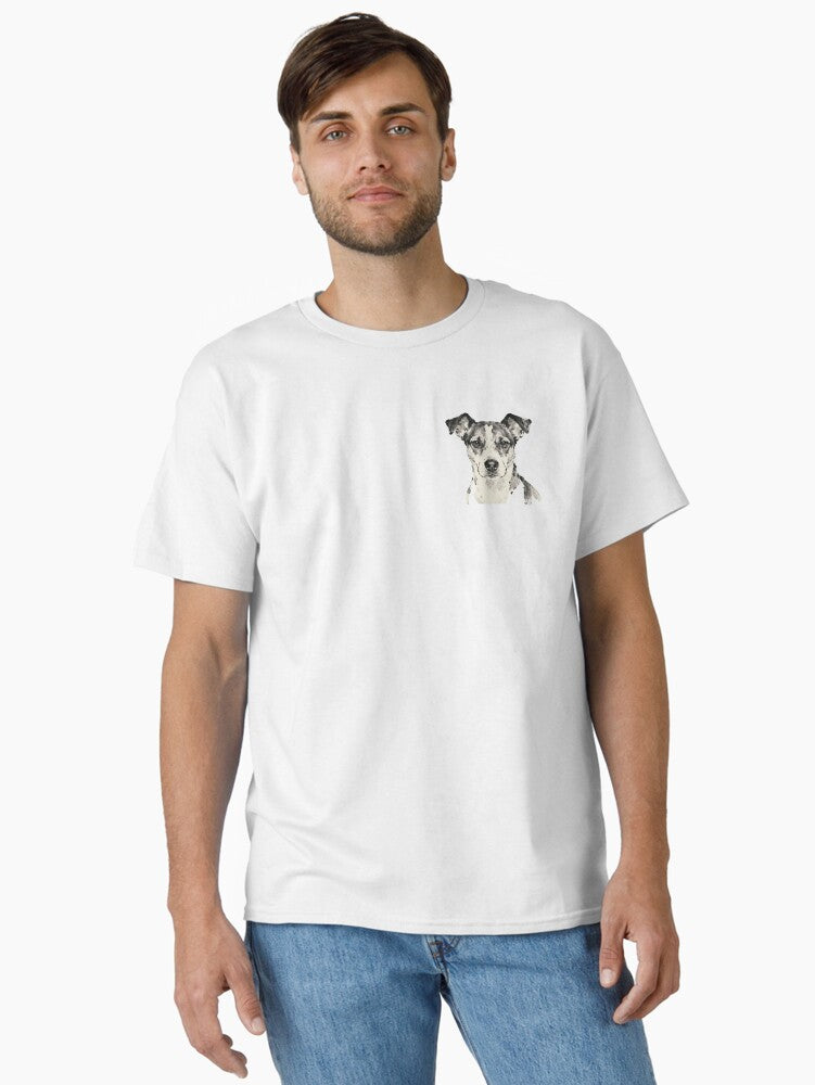 Jack Russell Terrier Ink Painting Close up Classic T Shirt T Shirt Viral US Style Hot Search US