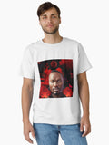 Black Saiyan Magician Dark Red Moon Classic T Shirt T Shirt Comfort Fit Futuristic Style