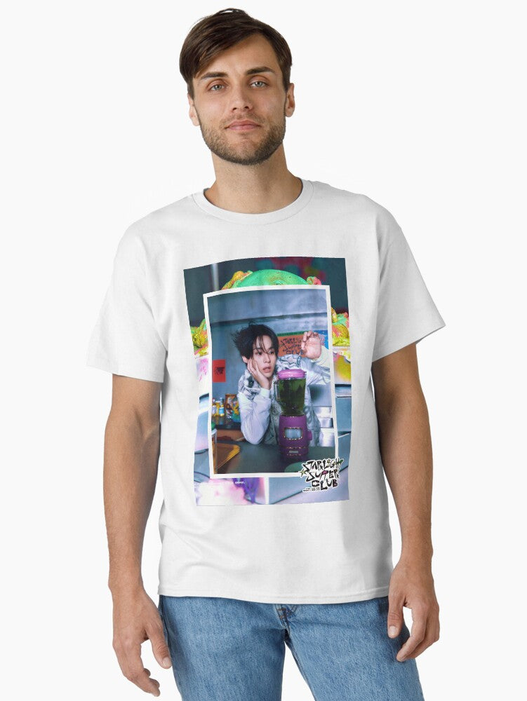 Lee Know Minho Stray Kids 2026 Season s Greetings STARLIGHT SUPPER CLUB TEASER IMAGE kpop skzoo 3racha 5 star dominate tour stay Classic T-Shirt | Premium Unisex T-Shirt, Trending Graphic Tee