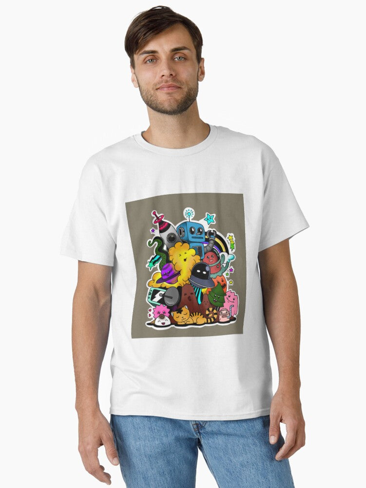 Cute colourful doodle Classic T-Shirt