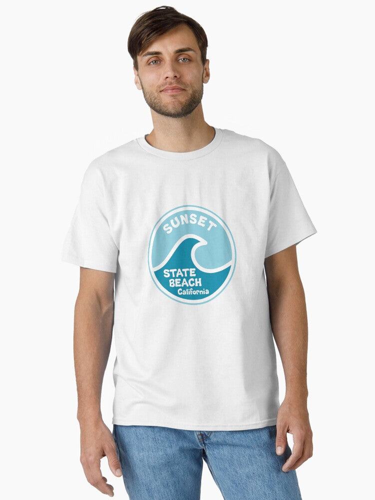 Sunset State Beach California Wave Classic T-Shirt | Graphic T-Shirt for Unisex