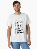 Square Robot Graffiti Classic T-shirt | Trendy Graphic Tee | Casual Unisex T-shirt