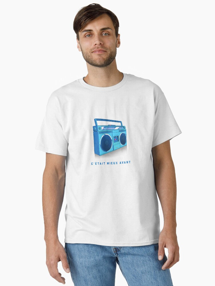 Vintage Cassette Gift Boombox Classic T-shirt | Trendy Graphic Tee | Casual Unisex T-shirt