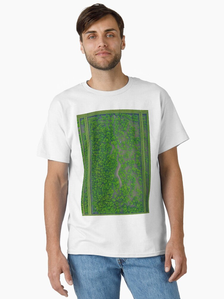 OCEANIC TURBULENCE 5 Classic T Shirt T Shirt AI Inspired Art Tech Vibe