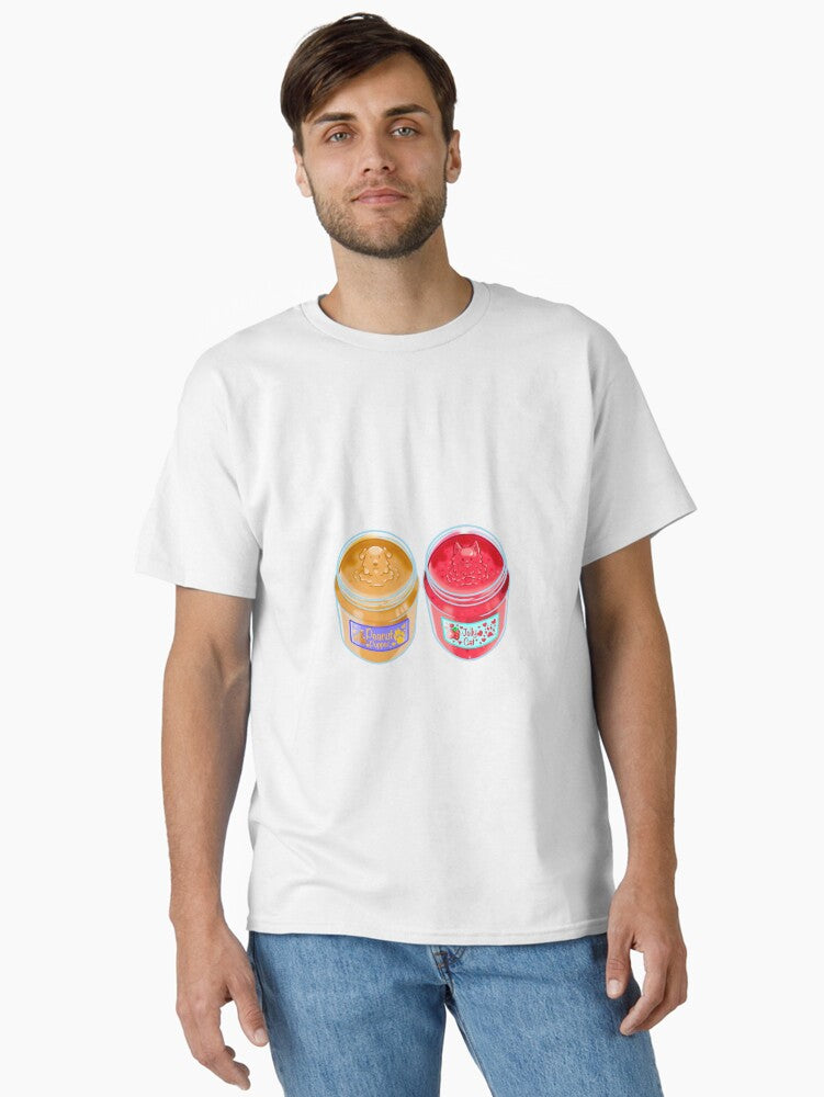 Peanut Pupper and Strawberry Jelly Cat Jars Classic T-Shirt