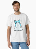 Floating Coquette Ghost in Blue Classic T-Shirt